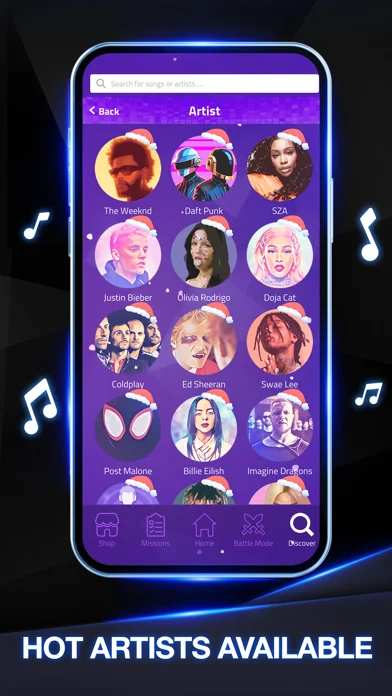 魔法のタイルズ 3: 音ゲー ピアノタイルのゲーム画面