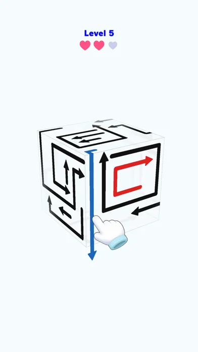 Arrow Cube Escapeのゲーム画面