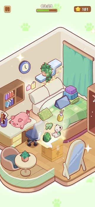 Dreamy Room - 夢のような部屋のゲーム画面