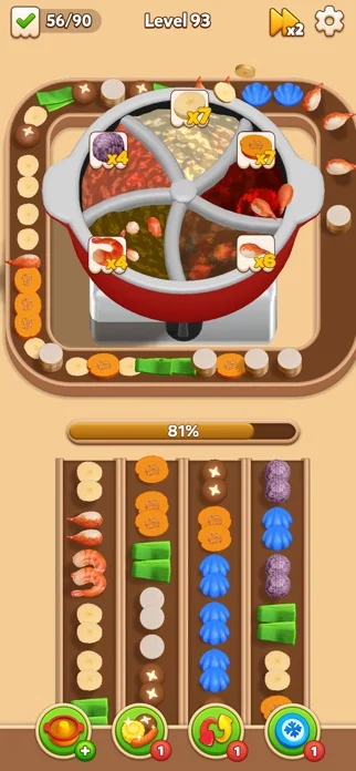 Hotpot Fever: Food Gamesのゲーム画面