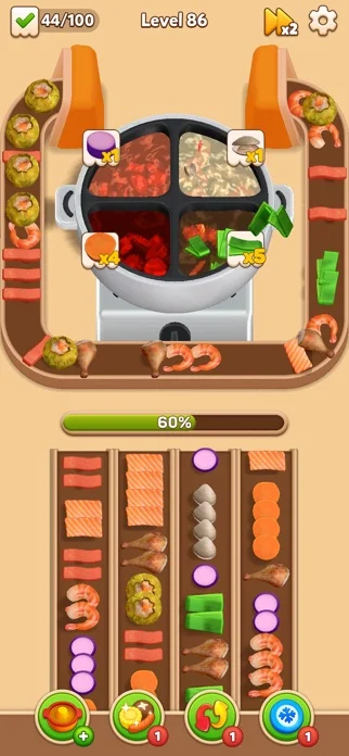 Hotpot Fever: Food Gamesのゲーム画面