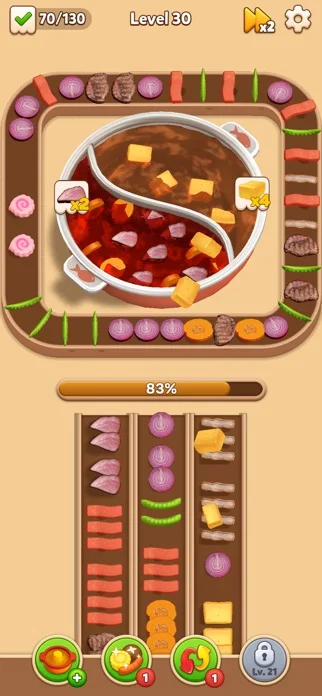 Hotpot Fever: Food Gamesのゲーム画面