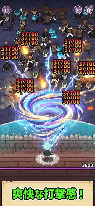 転生ダークメイジ：無限ディフェンスRPGのゲーム画面