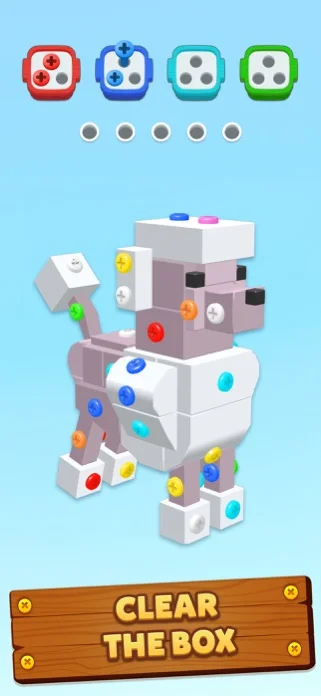 Screwdom : ボルトパズルゲームのゲーム画面