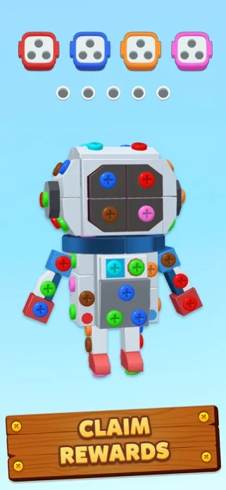 Screwdom : ボルトパズルゲームのゲーム画面