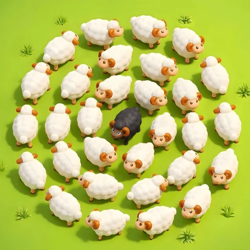 Sheep Dash - 牧場ゲーム3Dのアイコン画像