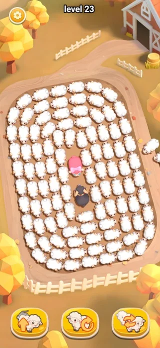 Sheep Dash - 牧場ゲーム3Dのゲーム画面
