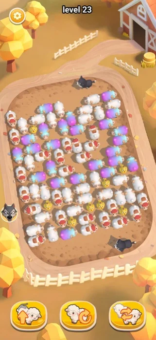 Sheep Dash - 牧場ゲーム3Dのゲーム画面