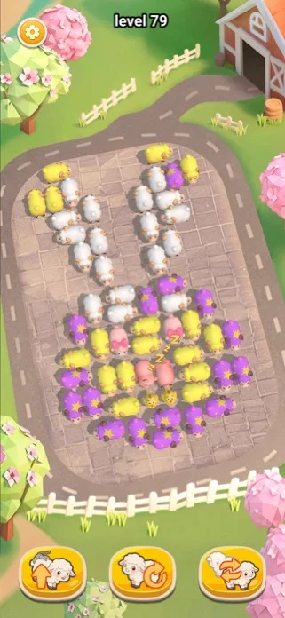 Sheep Dash - 牧場ゲーム3Dのゲーム画面