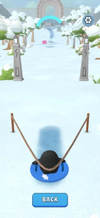 Sled Surfers - ファーズ - 坂冒険のゲーム画面