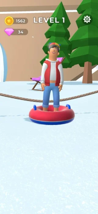 Sled Surfers - ファーズ - 坂冒険のゲーム画面