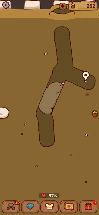 もぐライフのゲーム画面