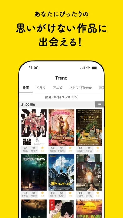 レビュー・感想・評価のゲーム画面