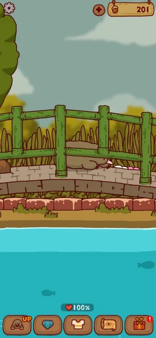 もぐライフのゲーム画面