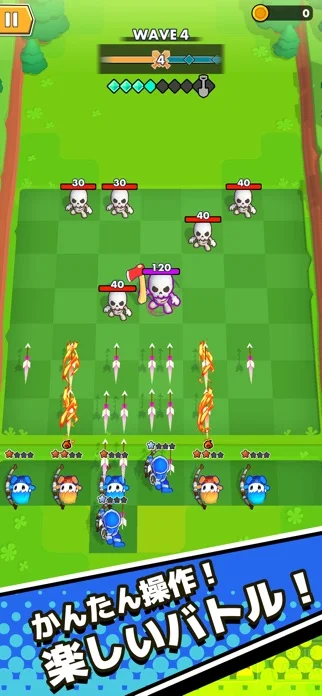 AmaZeus: Merge & Shootのゲーム画面