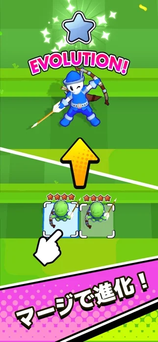 AmaZeus: Merge & Shootのゲーム画面