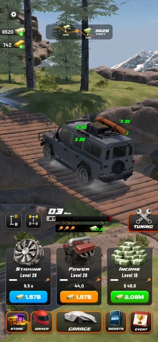 Drive 2 Climb: Offroad 4x4のゲーム画面