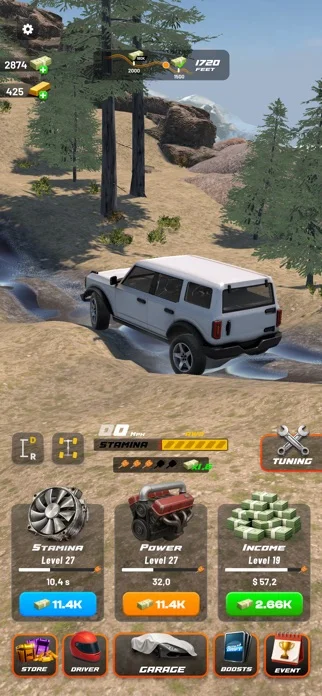 Drive 2 Climb: Offroad 4x4のゲーム画面