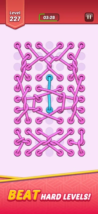 Tangled Rope: Solve Puzzles!のゲーム画面
