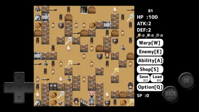 WWA風ダンジョン探索RPG【ラビット ダンジョンのゲーム画面