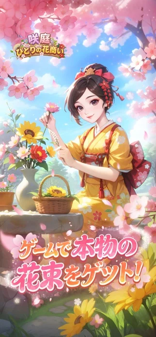 咲庭 ~ひとりの花商い~のゲーム画面