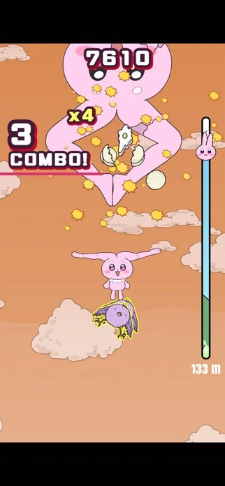 太ももうさぎの大撃腿のゲーム画面