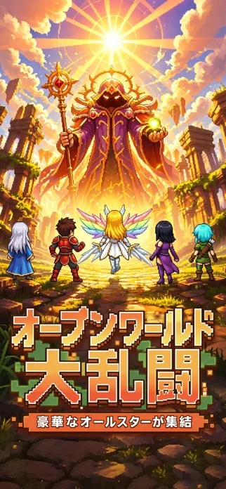 ピクセル英雄伝のゲーム画面