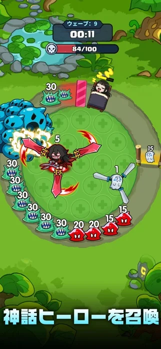 ペタペタペンギン団のゲーム画面