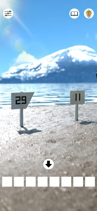 脱出ゲーム 湖畔キャンプ場 のゲーム画面