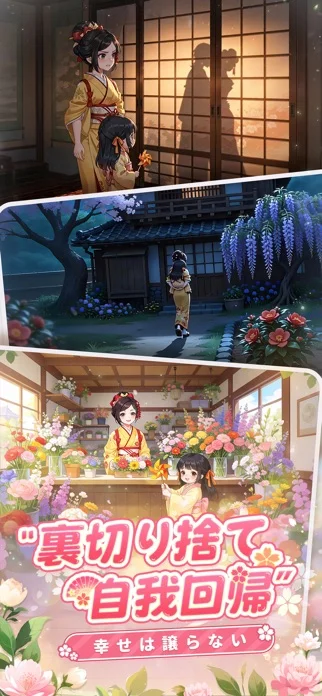 咲庭 ~ひとりの花商い~のゲーム画面