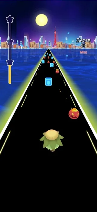 ビートラッシュ！Beat Rush！人気曲音楽リズムゲーのゲーム画面