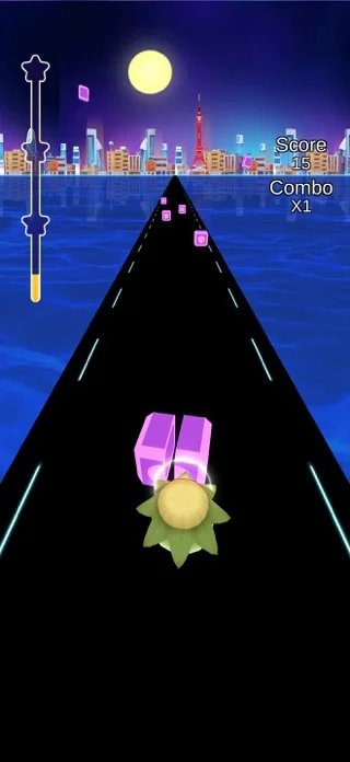 ビートラッシュ！Beat Rush！人気曲音楽リズムゲーのゲーム画面