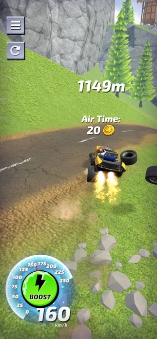 Boost Riderのゲーム画面