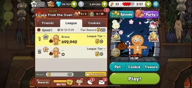 CookieRun Classicのゲーム画面