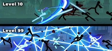 Epic Stickman: RPG Idle Warのゲーム画面