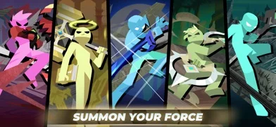 Epic Stickman: RPG Idle Warのゲーム画面