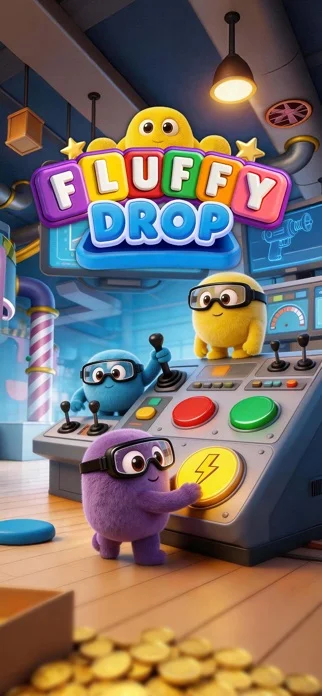 Fluffy Dropのゲーム画面
