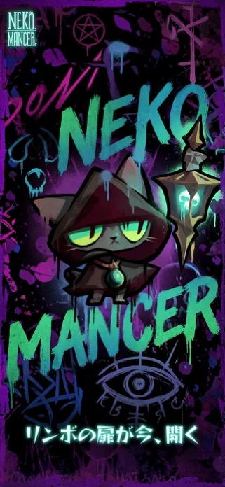 Nekomancer：タワーディフェンスのゲーム画面