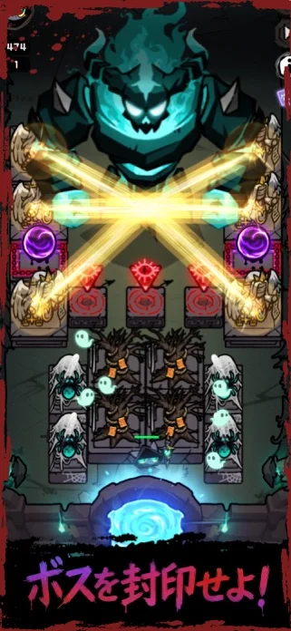 Nekomancer：タワーディフェンスのゲーム画面