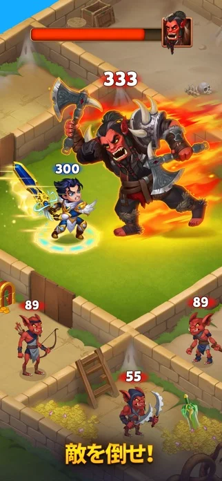 ヒーローウォーズ:アライアンス — アクションバトルにRPGのゲーム画面