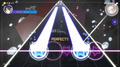 Vbeatのゲーム画面