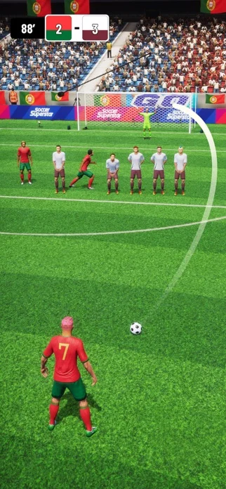 サッカースーパースター - サッカーのゲーム画面
