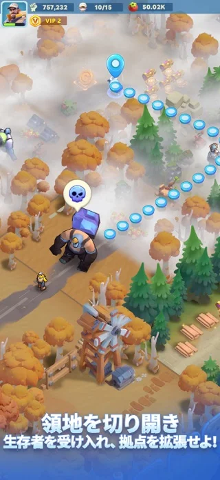 タイルズ・サバイバルのゲーム画面