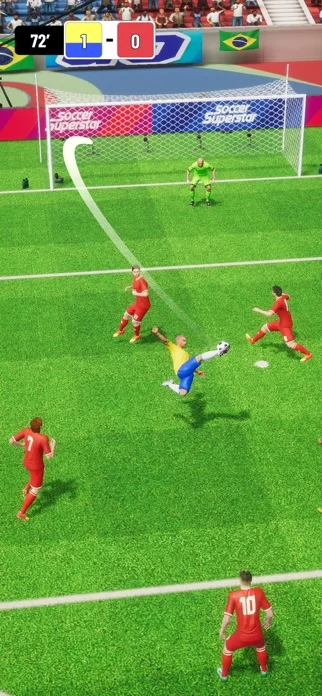 サッカースーパースター - サッカーのゲーム画面