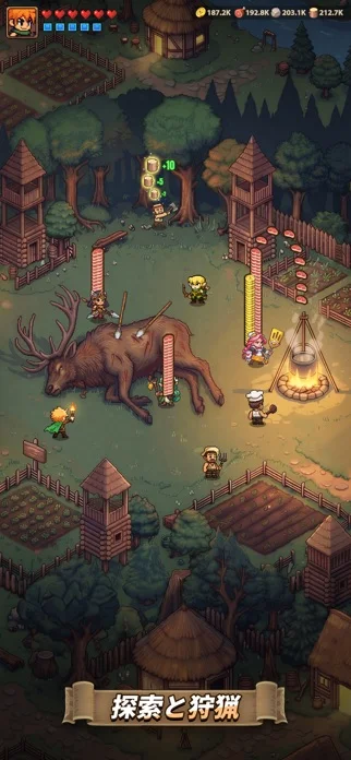 トップ ヒーローズのゲーム画面
