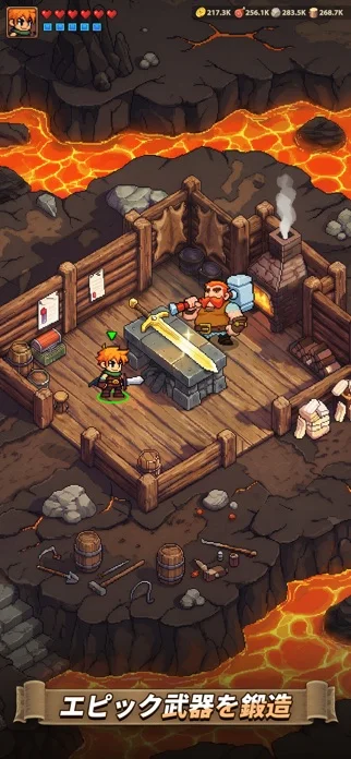 トップ ヒーローズのゲーム画面