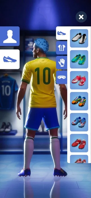 サッカースーパースター - サッカーのゲーム画面