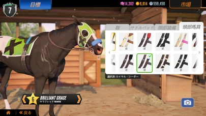 ライバル・スターズ ホース・レーシングのゲーム画面