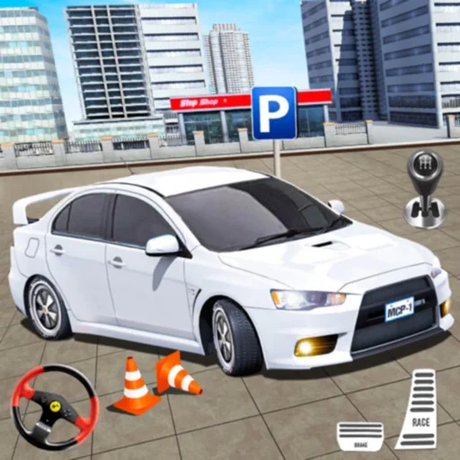 車の運転と駐車ゲームの 3 d : パーキングマスターのアイコン画像