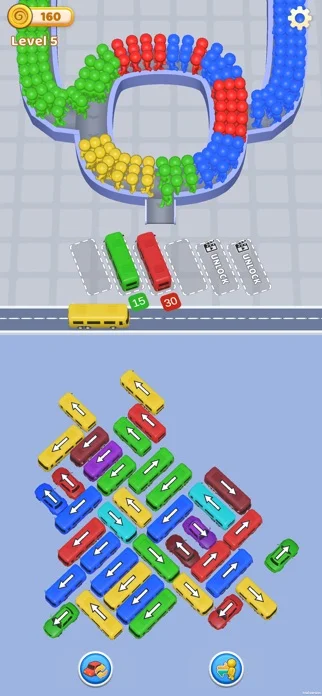 Bus Traffic Fever!のゲーム画面